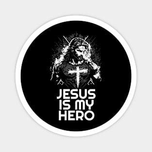 Jesus Is my Hero, Jesus Hero Magnet